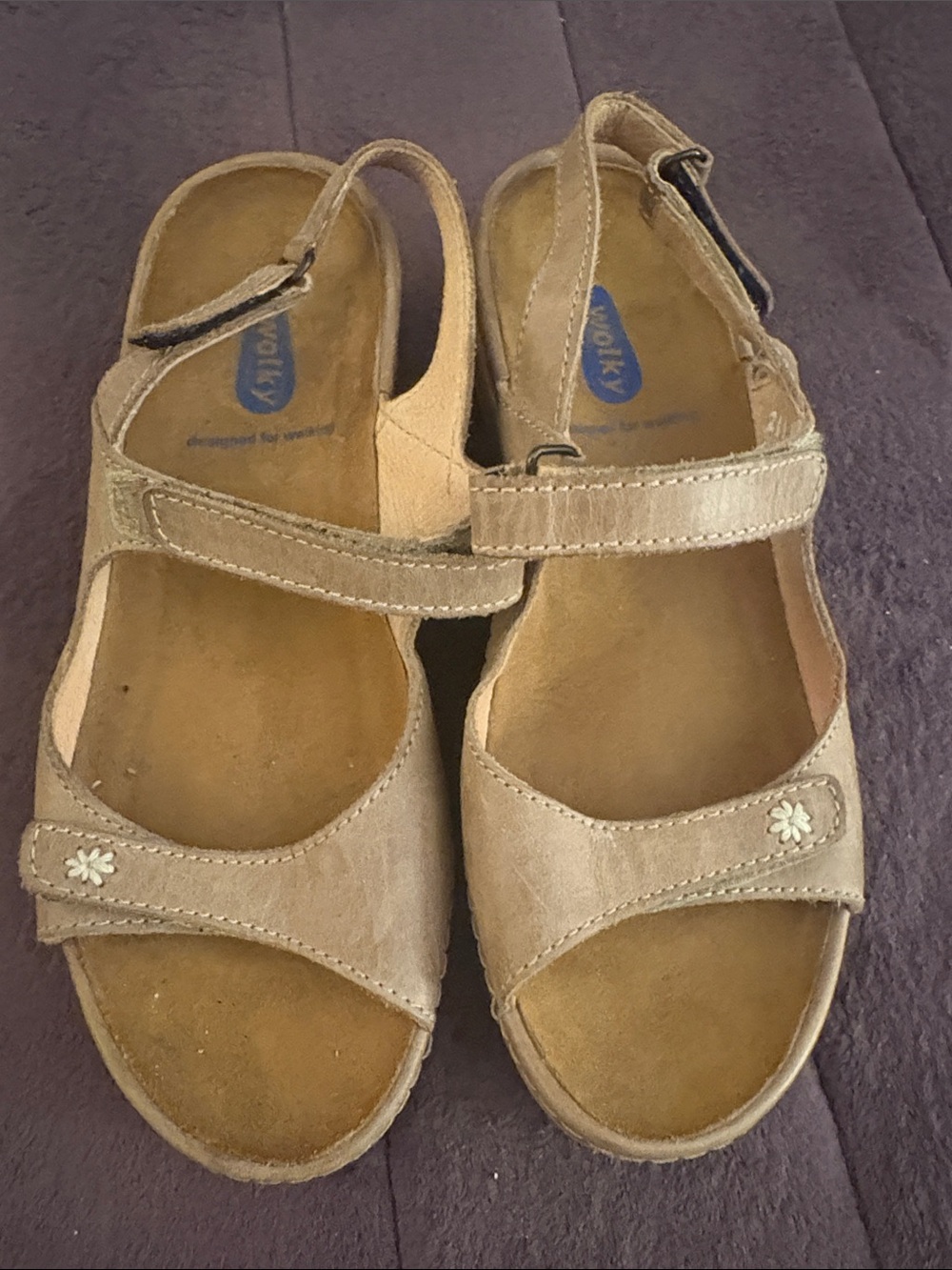 Wolky tan women’s sandals- size 7 (38)